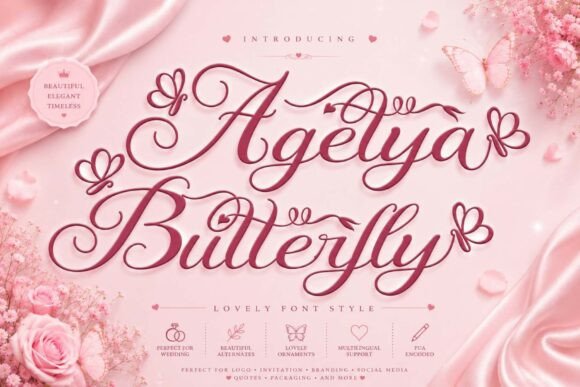 Agetya Butterfly: A Timeless Script for Branding Projects