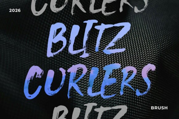 Blitz Curlers: The Bold Script Font for Digital Marketers