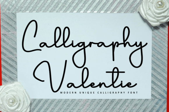 Calligraphy Valentie: A Modern Script Font for Web Design