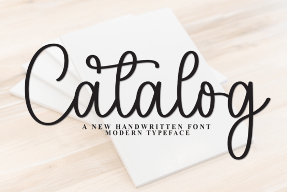 Catalog: A Handwritten Typeface for Editorial Elegance