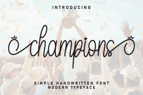 Champions: A Warm Script Font for Branding