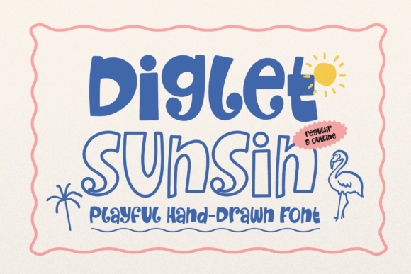 Diglet Sunsin: A Font for Tropical Vibes and Editorial Elegance
