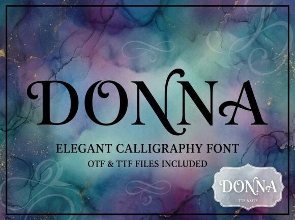 Donna: A Timeless Script Font for Editorial Design