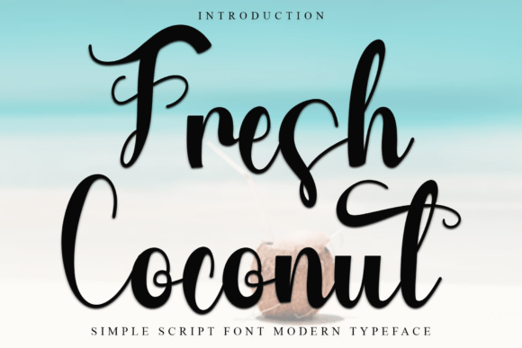 Fresh Coconut: A Warm Script Font for Branding Projects