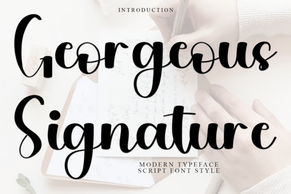 Georgeous Signature: The Perfect Script Font for Handmade Creators