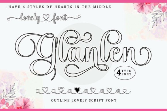 Glanlen: A Script Typeface for Modern Web Design