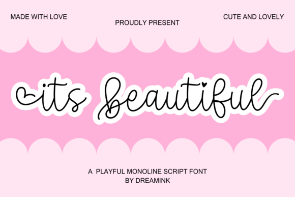 It’s Beautiful Font for Handmade Creators