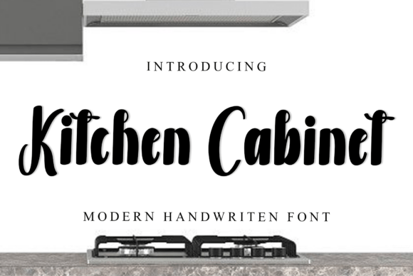 Kitchen Cabinet: A Festive Font for Editorial Design