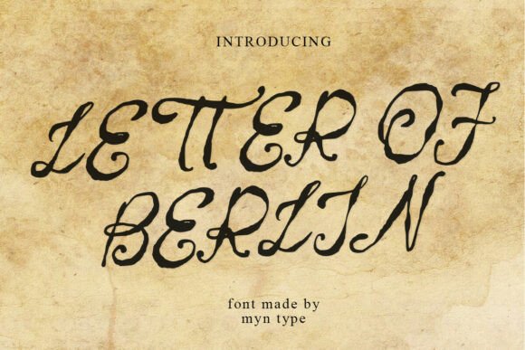 Letter of Berlin: A Timeless Script for Branding Projects
