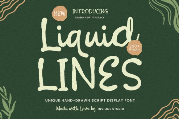Liquid Lines: A Script Font for Editorial Elegance