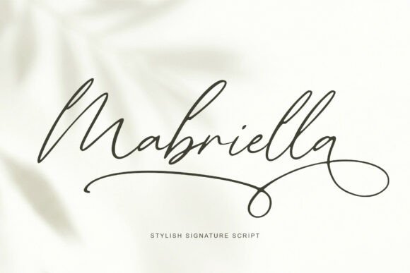 Mabriella Script: A Font That Elevates Branding