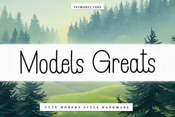 Models Greats: A Script Font for Editorial Excellence