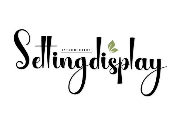Setting Display: A Timeless Script for Digital Design