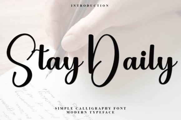 Stay Daily: A Script Font That Elevates Digital Branding