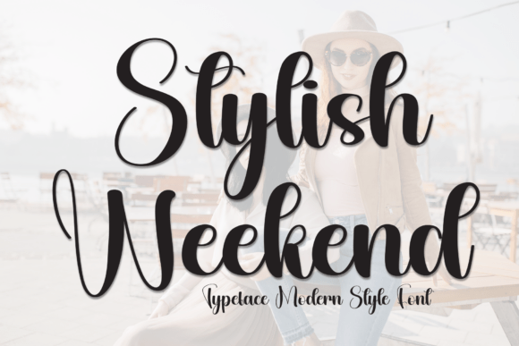 Stylish Weekend: A Display Font for Digital Branding and Web Design