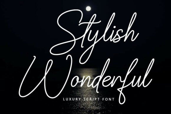 Stylish Wonderful: A Script Font for Digital Design Excellence
