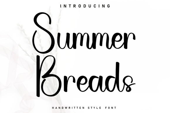 Summer Breads: A Handwritten Font for Editorial Warmth
