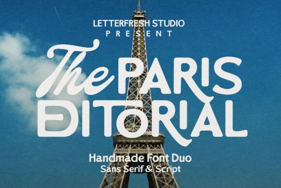 The Paris Editorial: A Font Duo for Crafters and Product Creators