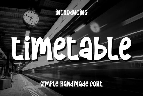 Timetable: A Font That Elevates Branding With Elegance