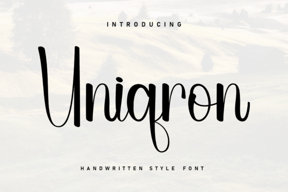 Uniqron: A Marker-Style Font for Modern Web Design
